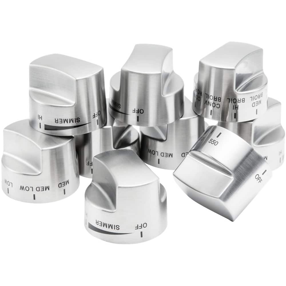 Viking - Control Knob Set for Ranges - Stainless Steel