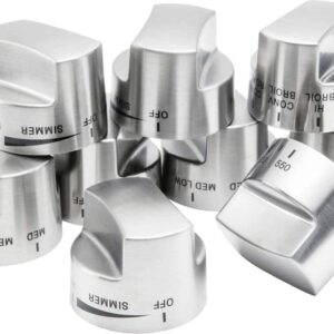 Viking - Control Knob Set for Ranges - Stainless Steel