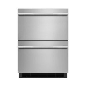 JennAir - RISE 4.7 Cu. Ft. Built-In Mini Fridge - Stainless Steel