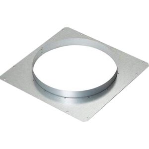 Zephyr - Front Panel Rough-In Plate with 10 in. Round for Lift Downdraft - Silver