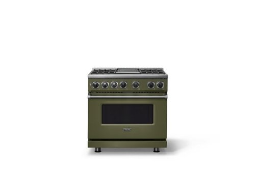 Viking - 36"W. 5.6 Cu. Ft. 7S Self-Clean LP Dual Fuel Range-Martini - Martini - Image 3