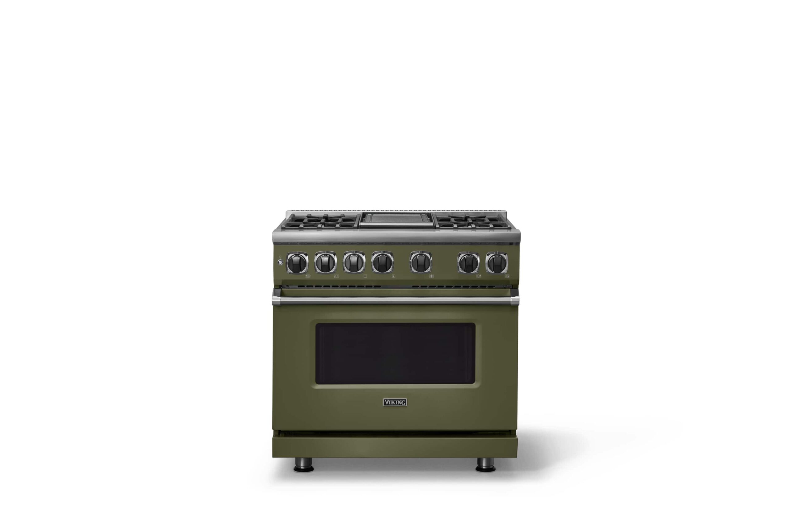 Viking - 36"W. 5.6 Cu. Ft. 7S Self-Clean LP Dual Fuel Range-Martini - Martini
