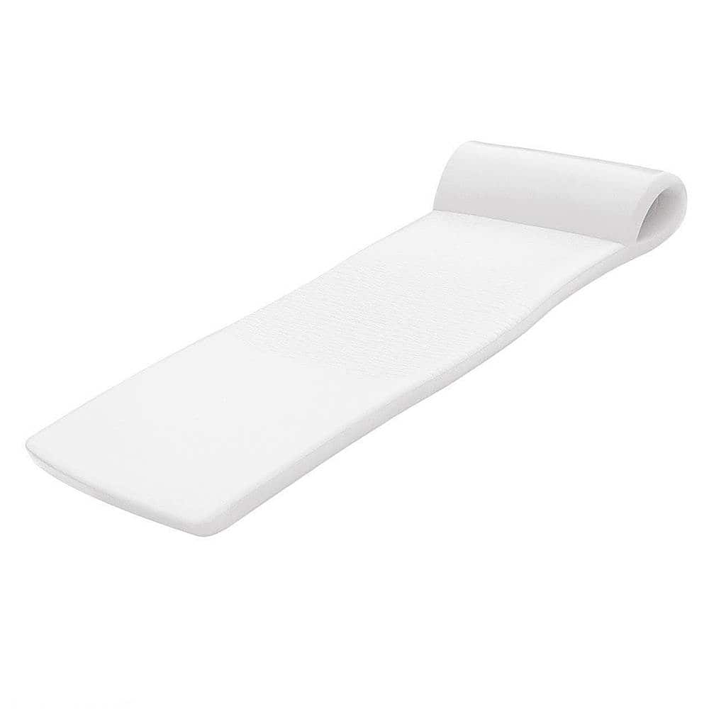 TRC Recreation - 70 Inch Foam Raft Lounger Swimming Pool Float - White