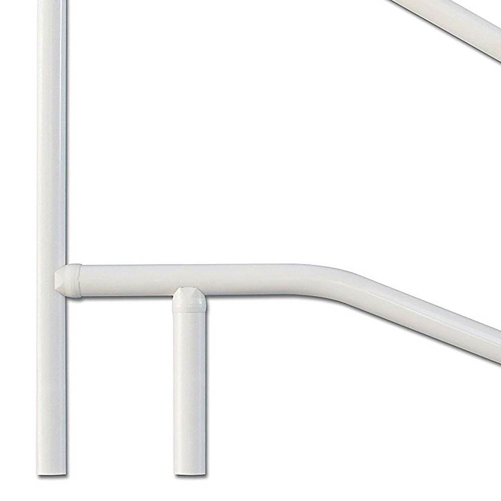 Saftron - 3 Bend Weather Resistant In Water Polymer Handrail - White - Image 4
