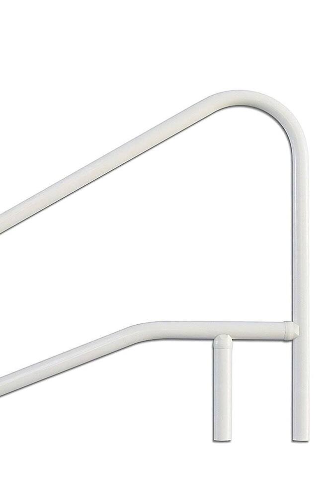 Saftron - 3 Bend Weather Resistant In Water Polymer Handrail - White - Image 5