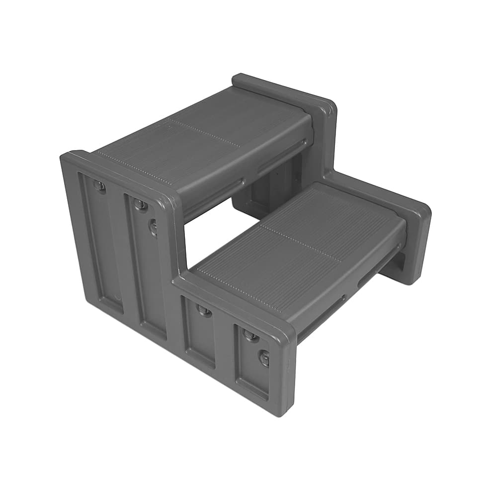 Vinyl Works - 22 Inch Junior Resin Multi Purpose Home Spa and Hot Tub Steps - Gray