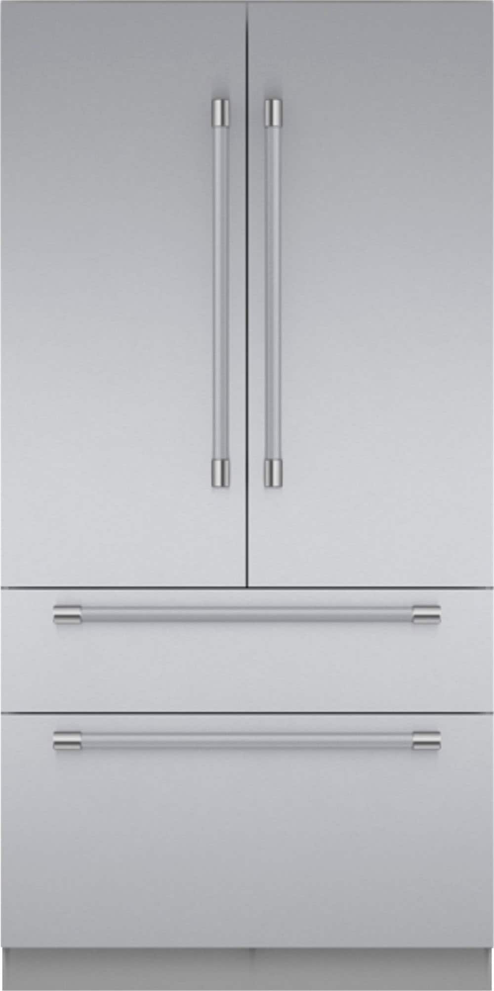 Thermador - Freedom Collection 42 in. Wide 23.1 Cu. Ft. French Door Bottom Freezer Built-in Smart Refrigerator - Stainless Steel - Open Box - Fair