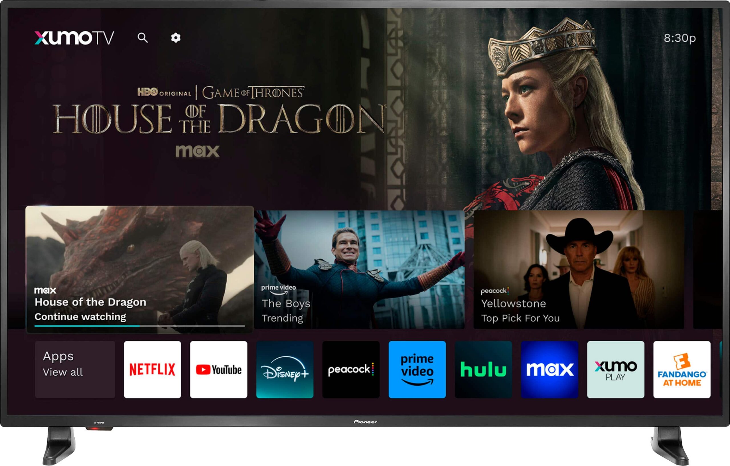 Pioneer - 55" Class LED 4K UHD Smart Xumo TV - Open Box - Good - Image 4