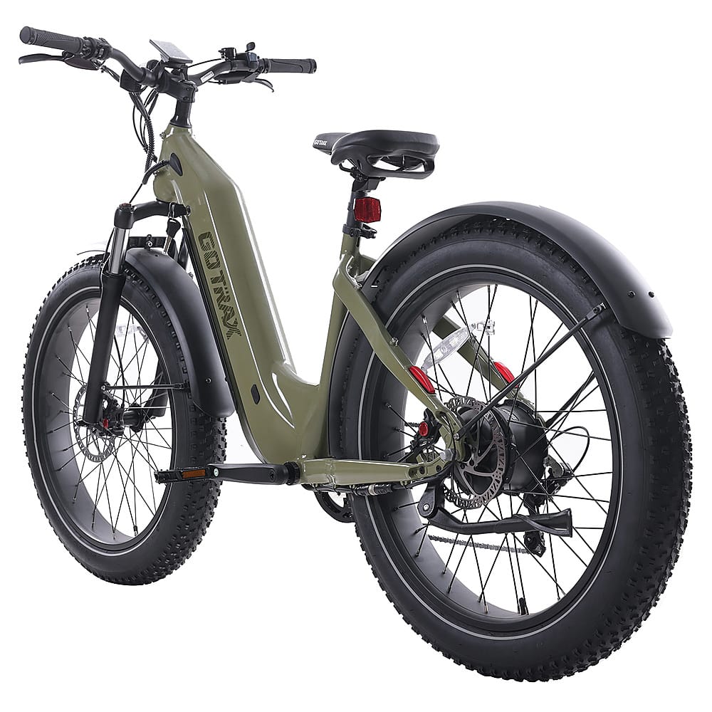 GoTrax - Tundra Step Thru eBike w/ 43 mile Max Operating Range and 20 MPH Max Speed - Green - Image 5