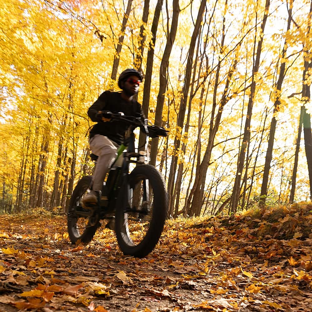 Greenworks - 80V 26" Venture Series Fat Tire Mountain EBike w/ 22mi. Max Op. Range & 20mph Max Speed w/ 4.0Ah Battery & Charger - Black - Image 3
