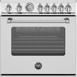 Bertazzoni - 30" Master Series range - Gas oven - 5 aluminum burners - Stainless Steel