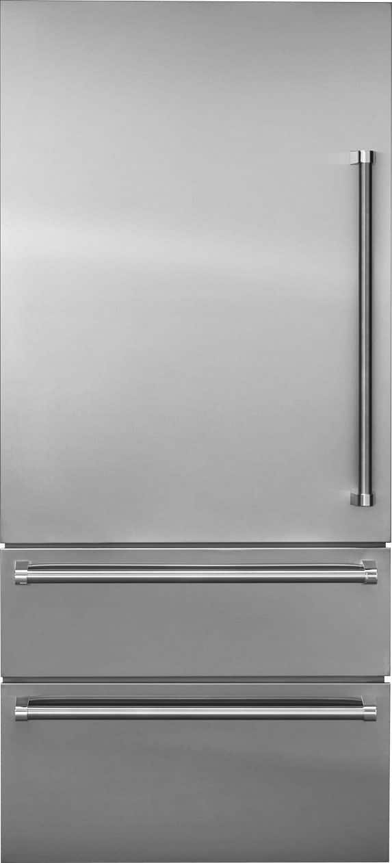 Viking - 7-Series Built-in Referigerator Door Panel Kit-Left Hinge-Includes Professional handle - Stainless Steel
