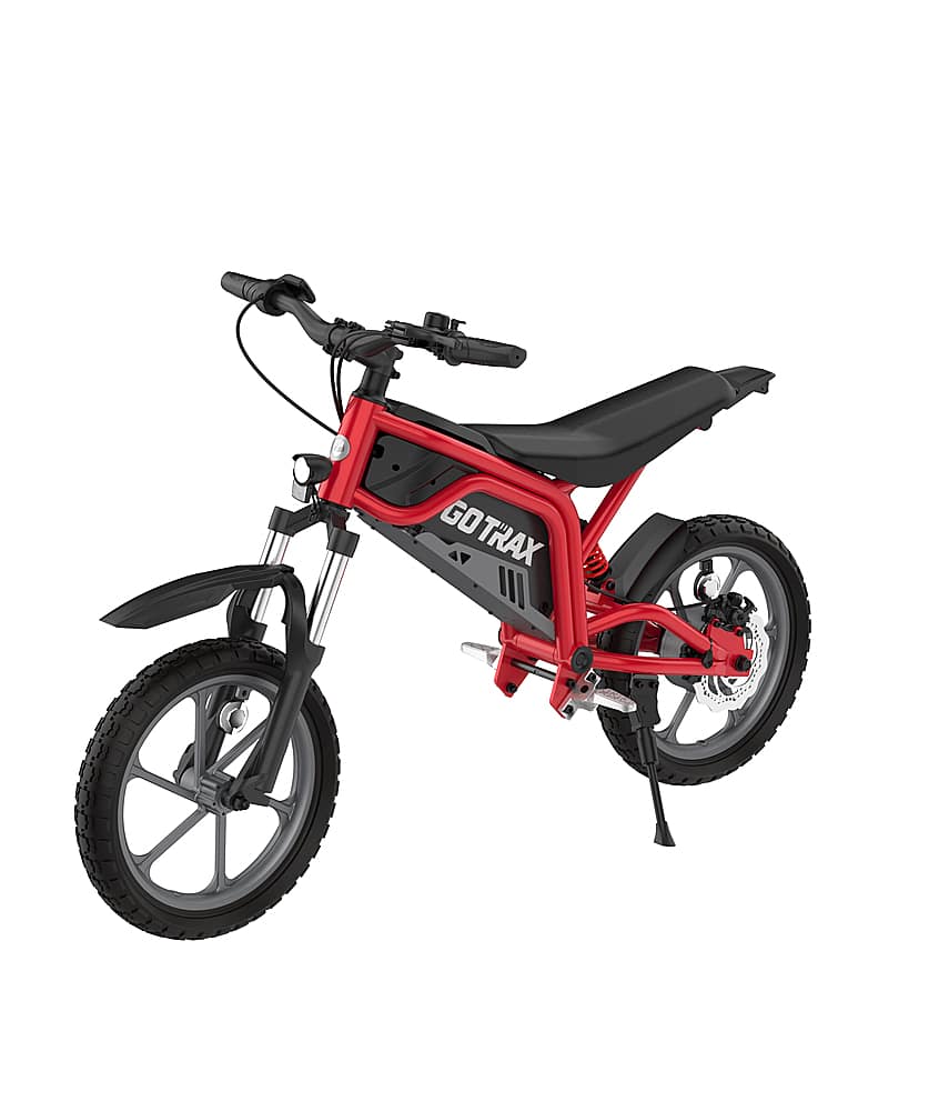 GoTrax - Fitz 16" Electric Dirt Bike w/15mi Max Range & 15.5 mph Max Speed - Red