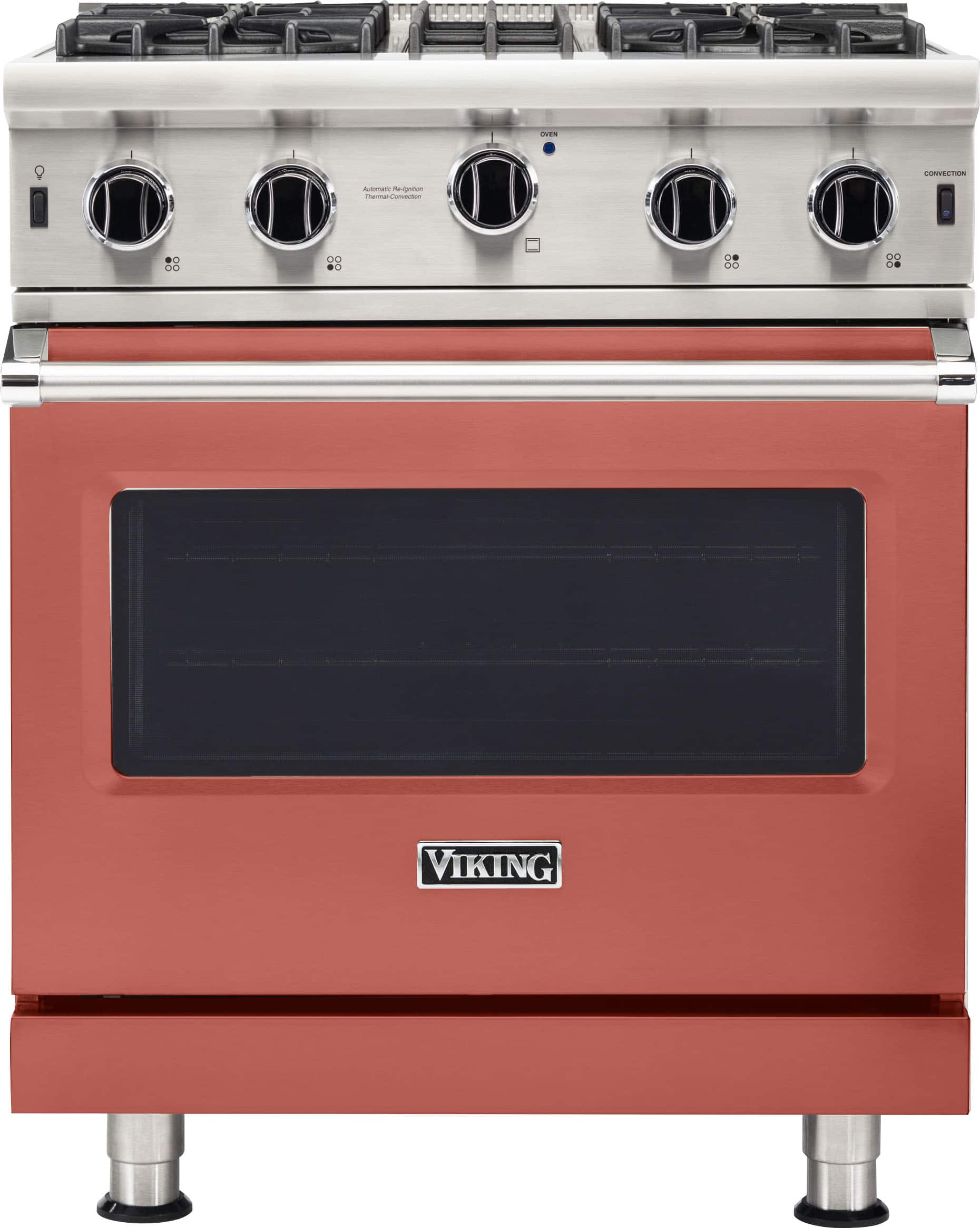 Viking - 30 in. Wide 4 burner 5-Series Gas Open Burner Range - Spiced Cider