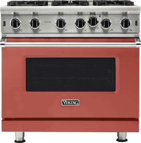 Viking - 36 in. Wide 6 Burner 5-Series Gas Open Burner Range - Spiced Cider - Image 3