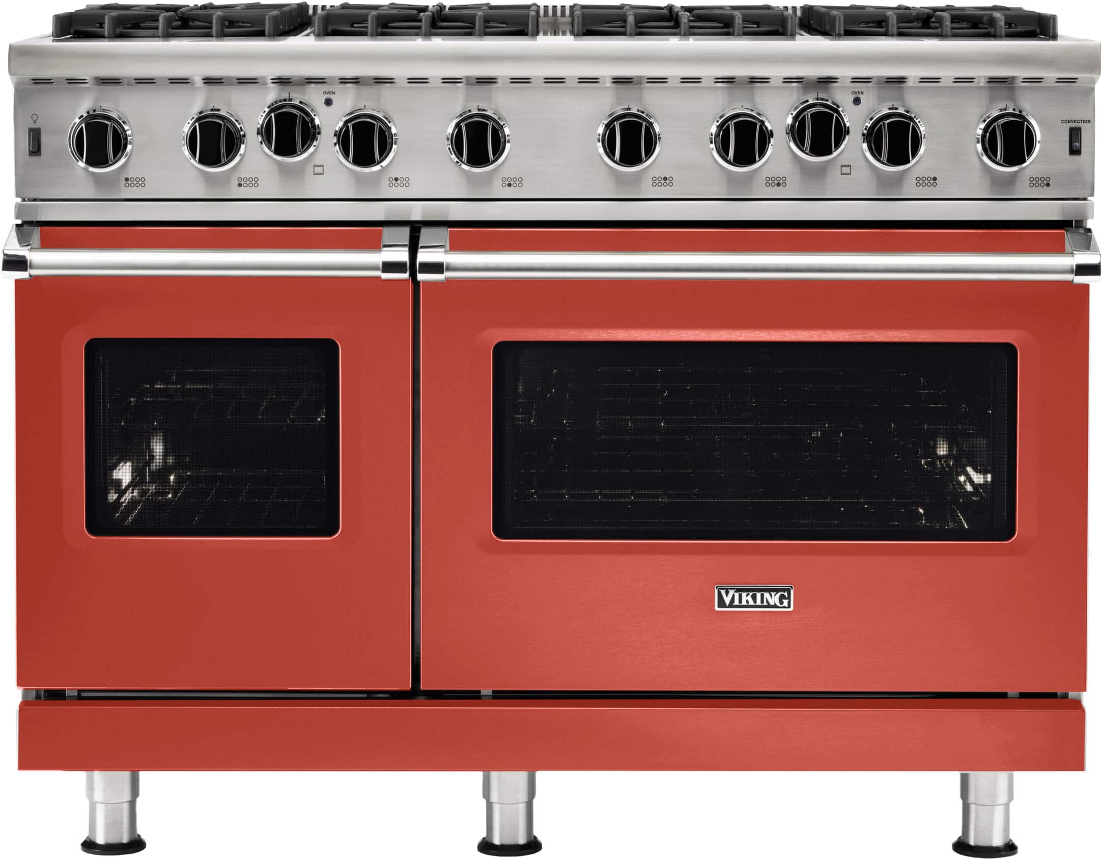 Viking - 48 in. Wide 8 Burner 5-Series Gas Open Burner Range - Spiced Cider