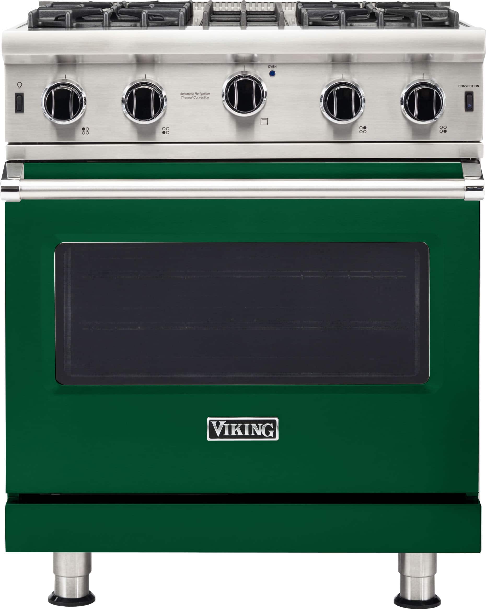 Viking - 30 in. Wide 4 burner 5-Series Gas Open Burner Range - Ivy
