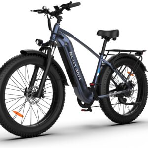 Blutron - EB880 750W Fat Tire Ebike 85 miles Max Range and 28 MPH Max Speed - one size - Blue