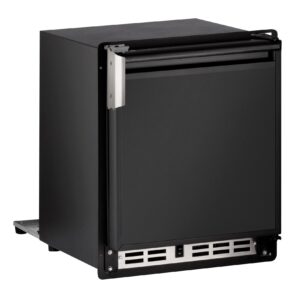 U-Line - 14" 23-Lb Freestanding Icemaker - Black