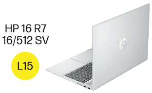 HP Omnibook 5 16 inch Windows 11 Laptop AMD Ryzen 7 AI PC 16GB RAM 512GB SSD Glacier Silver - Image 10