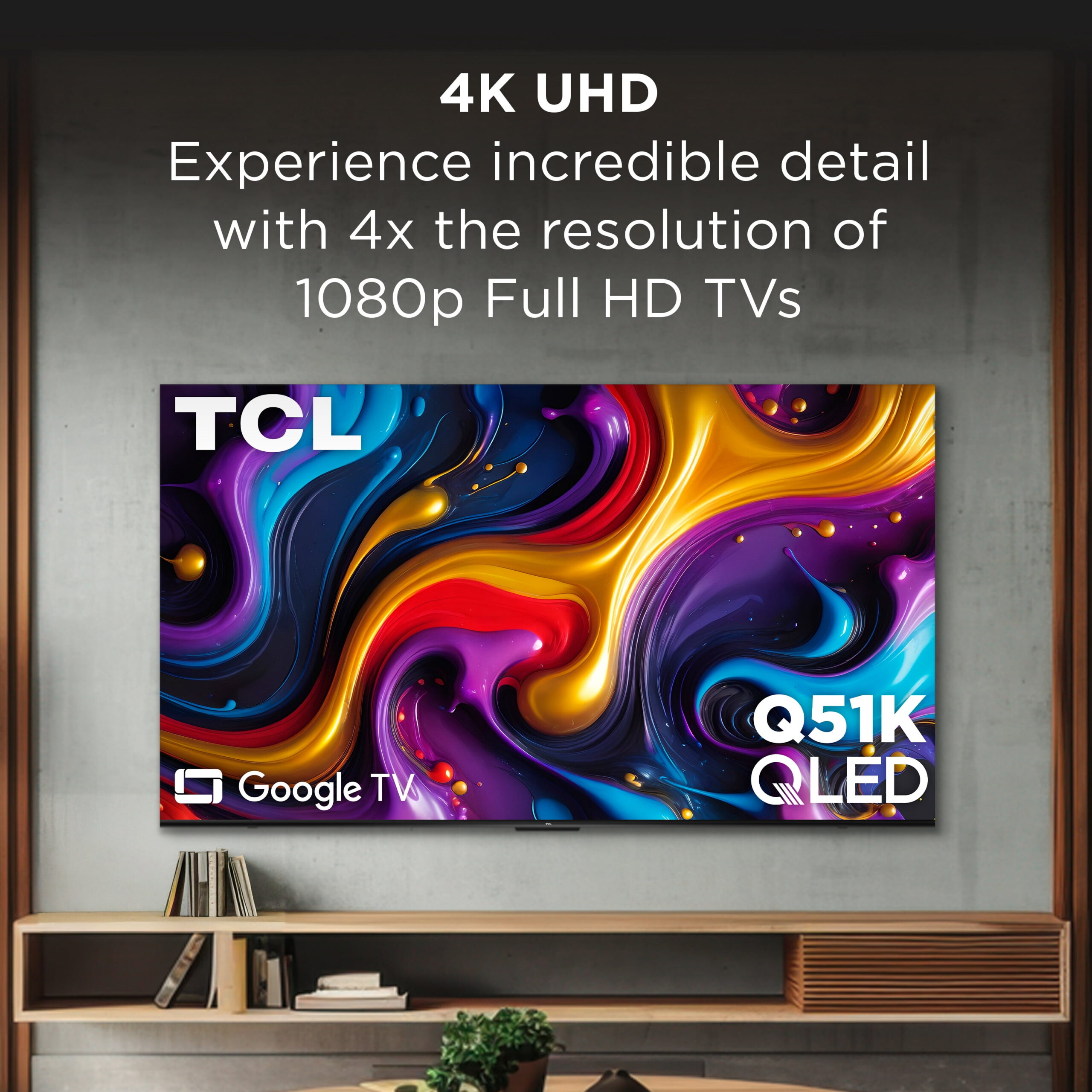 TCL 55" Q Series QLED 4K UHD HDR Smart Google TV (NEW 2025) - Dolby Vision, Dolby Atmos, Motion Rate 240, HDR 10+, Auto Game Mode - 55Q51K - Image 6