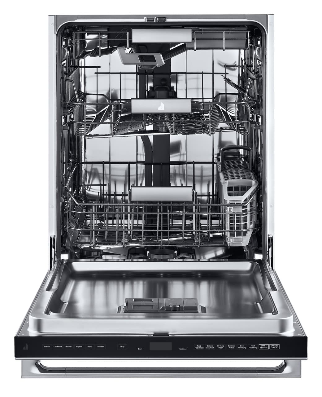 JennAir - Top Control Built-In Stainless Steel Tub Dishwasher with 3rd Rack and 38 dBA - Stainless Steel - Image 2