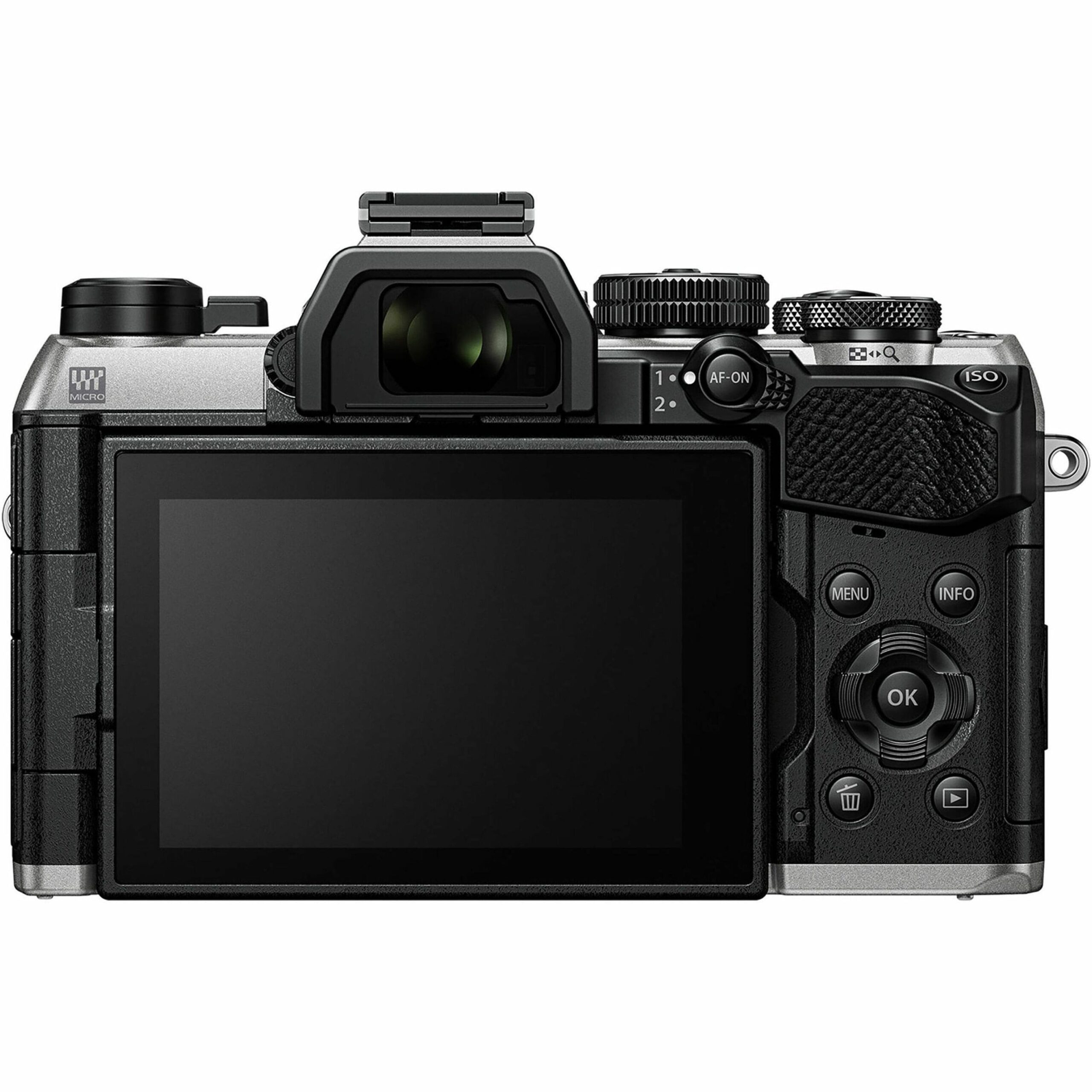 Olympus - V210070SU000 4K Video Mirrorless Camera Body Only - Silver - Image 3