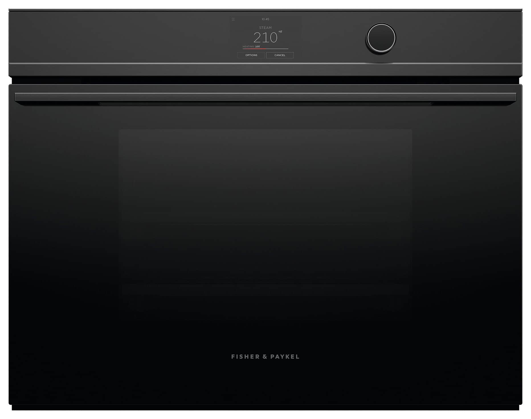 Fisher & Paykel - Minimal 30-in Combination steam oven 1.9 cu ft capacity touch screen with dial - Stainless Steel