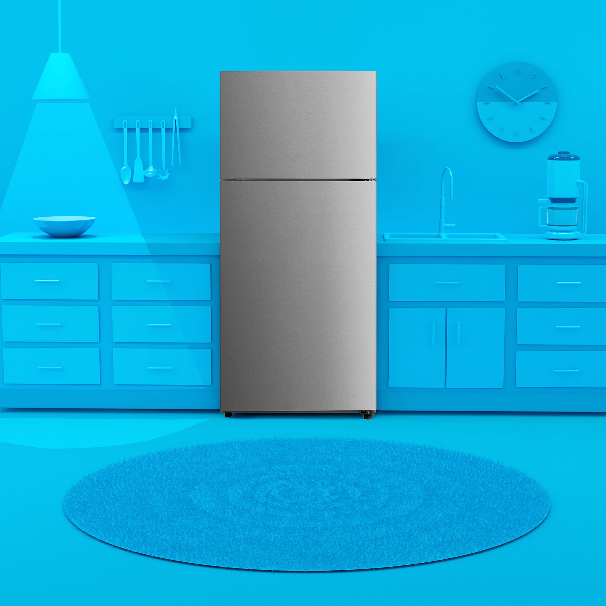 Element 18.0 cu. ft. Top Freezer Refrigerator, ENERGY STAR - Stainless Steel (ERT18CSCS) - Image 5