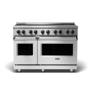 Viking - 48 in. Wide 6 Elements 5 Series Freestanding Electric Induction Range - Stainless Steel