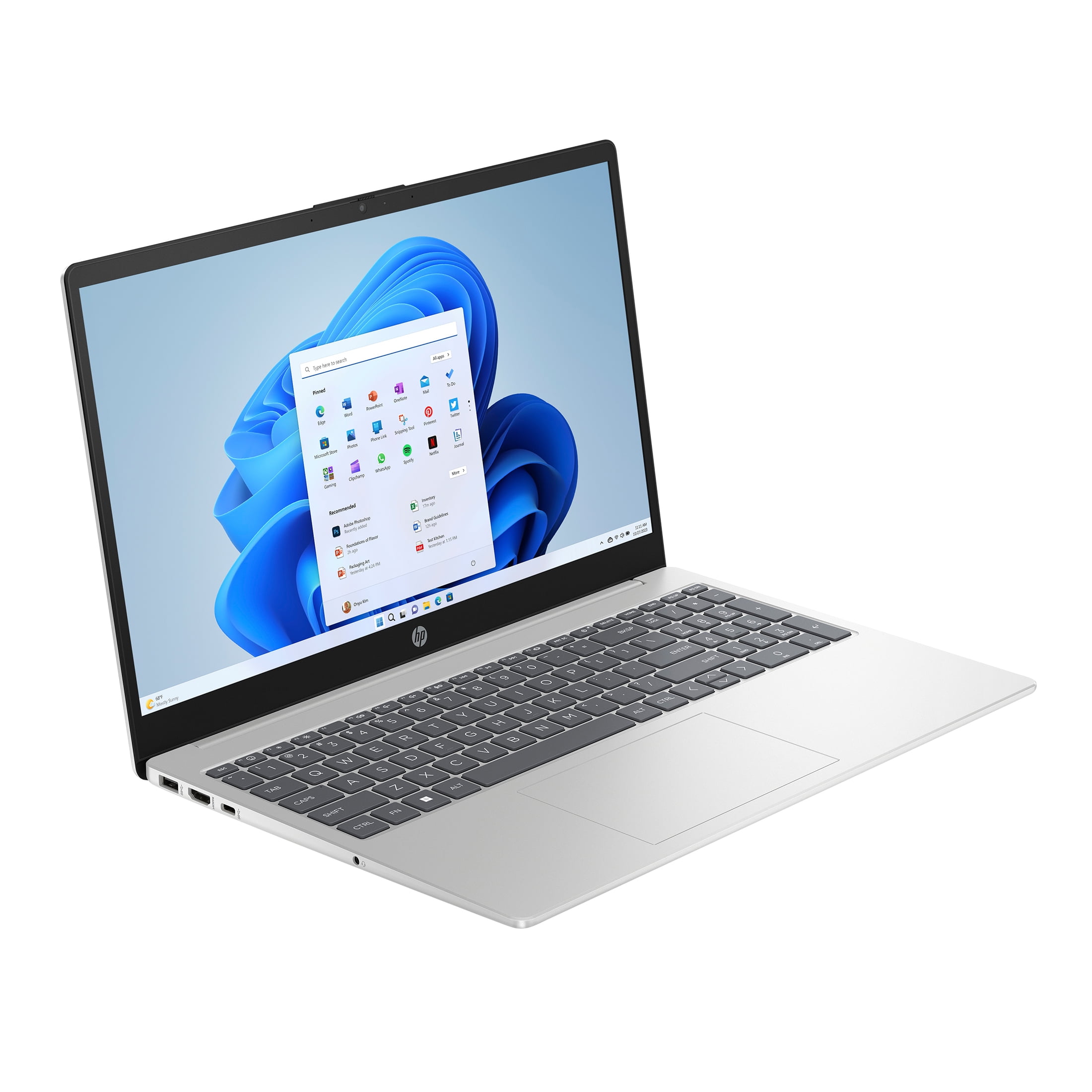 HP 15.6 inch Windows Laptop Intel Core i5-1235U 8GB RAM 256GB SSD Silver - Image 3