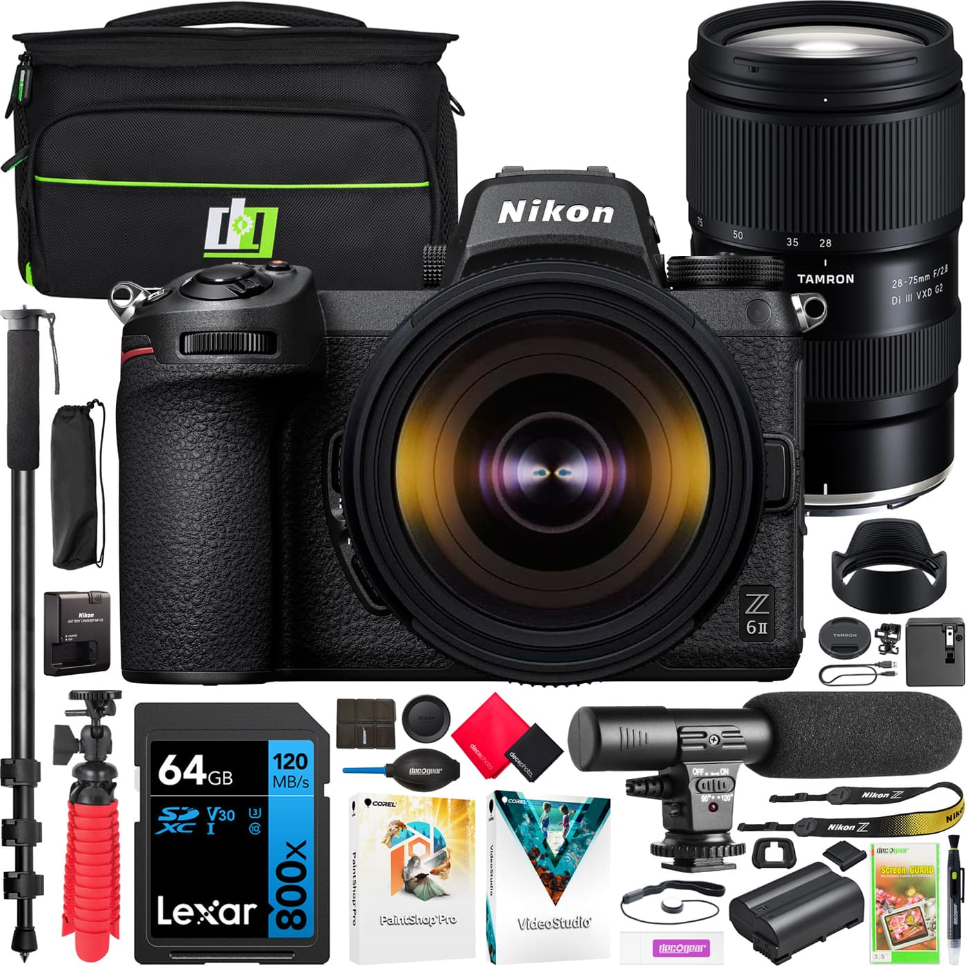 Nikon - Z 6II Mirrorless Camera Body Kit + Tamron 28-75mm F2.8 Di III VXD G2 Lens Bundle