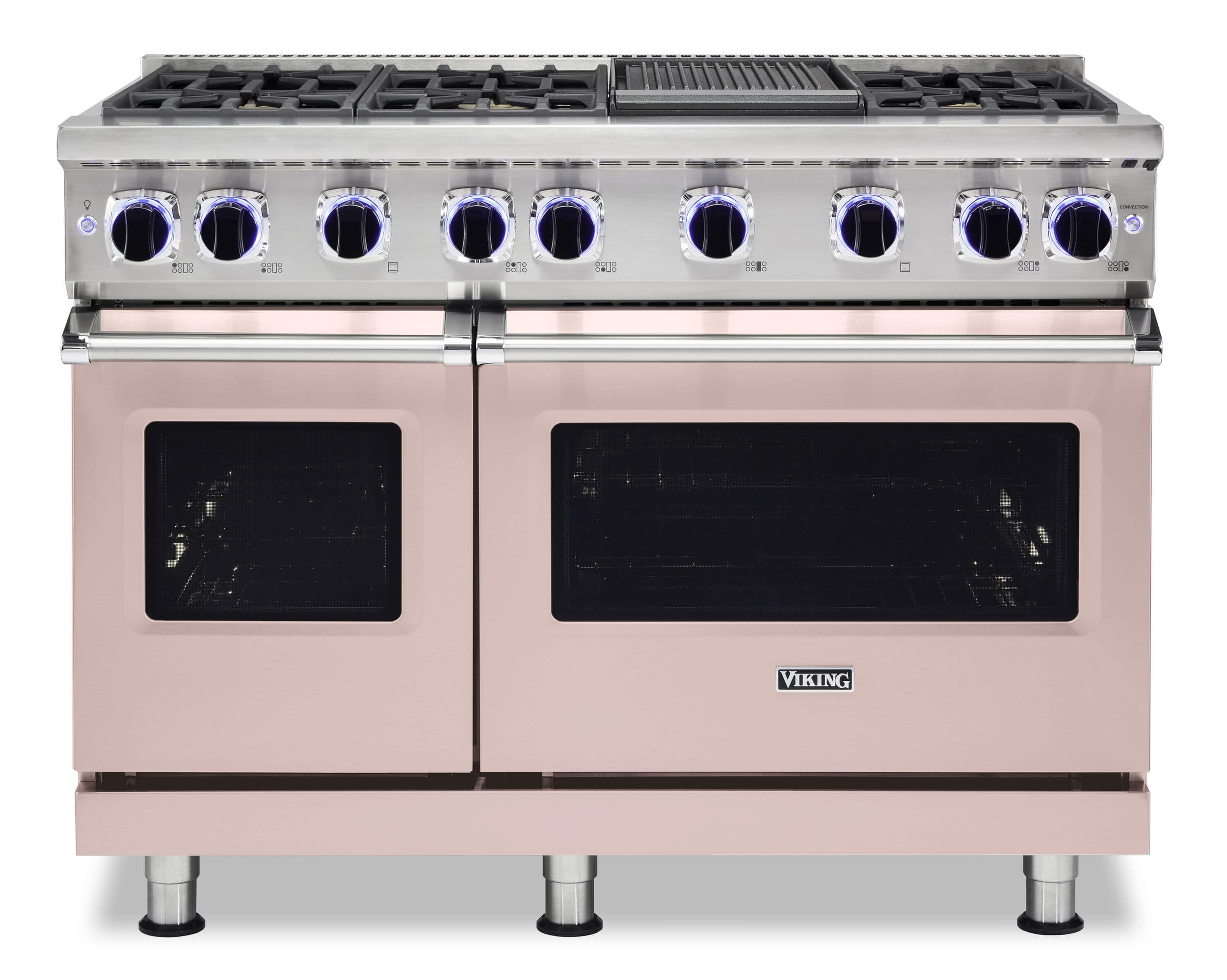 Viking - 48 in. Wide 6 Burner VGR Freestanding 7 Series Gas Range - Blush