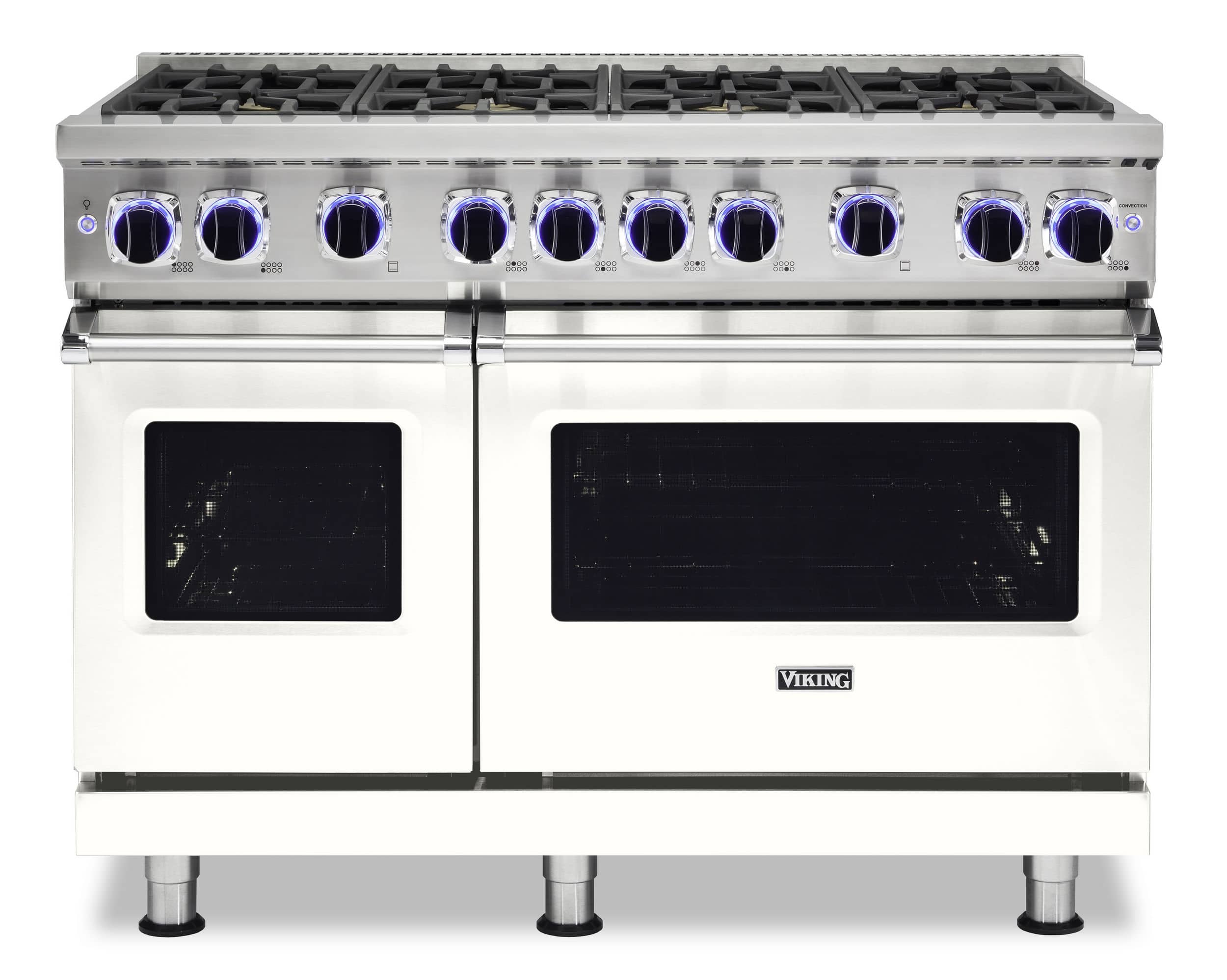 Viking - 48 in. Wide 8 Burner VGR Freestanding 7 Series Gas Range - Pure White