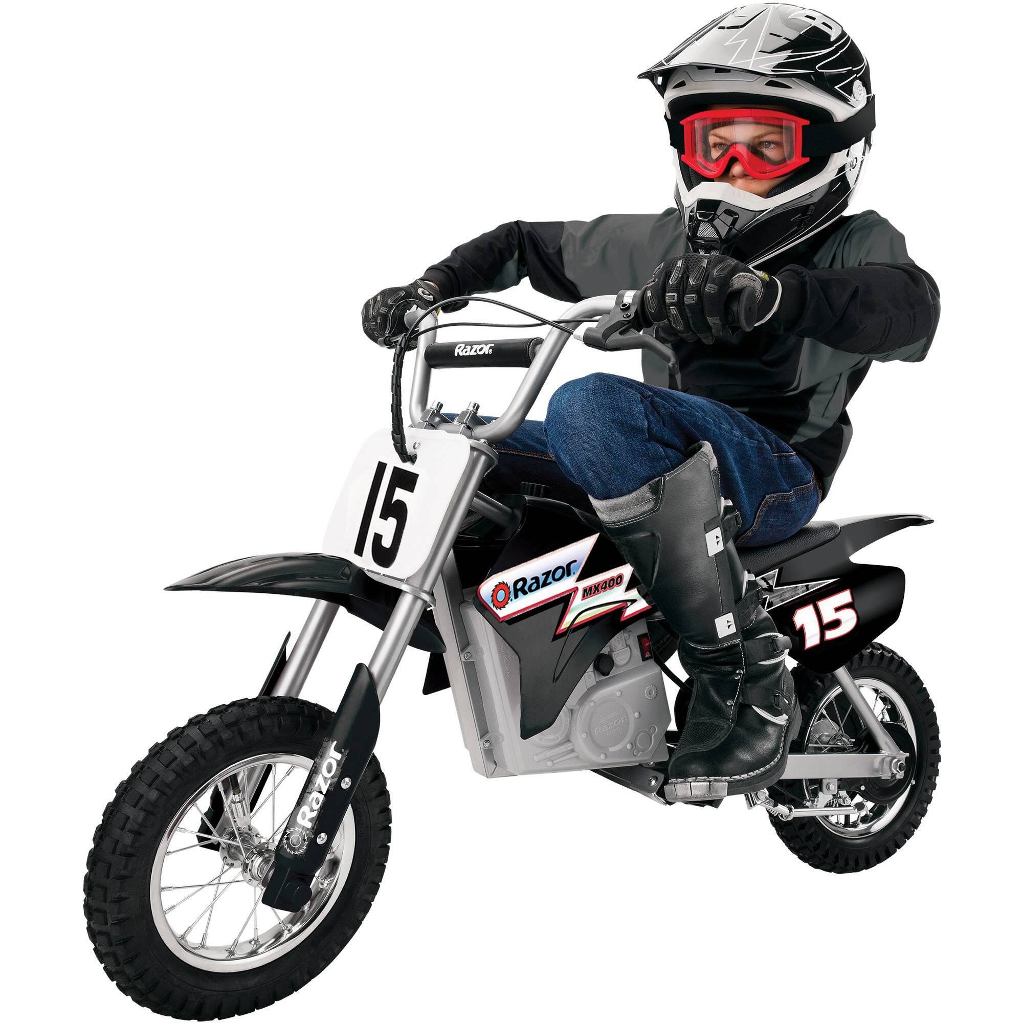 Razor - MX400 Rocket 24V Electric Toy Motocross Dirt Bike (2 Pack) - Black - Image 3