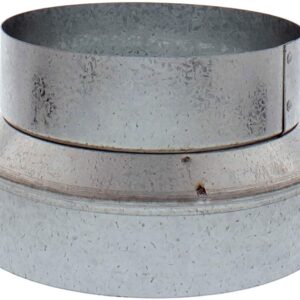 Zephyr - Duct 8 In. to 6 In. Round Reducer for Range Hood - Silver