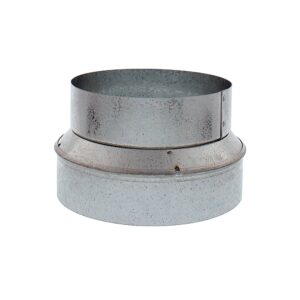 Zephyr - Duct 7 In. to 6 In. Round Reducer for Range Hood - Silver