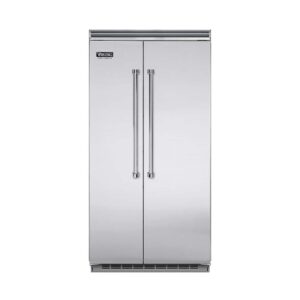 Viking - 42 in. Wide Professional 5 Series Quiet Cool 25.3 Cu. Ft. Side-by-Side Built-In Refrigerator - Stainless Steel