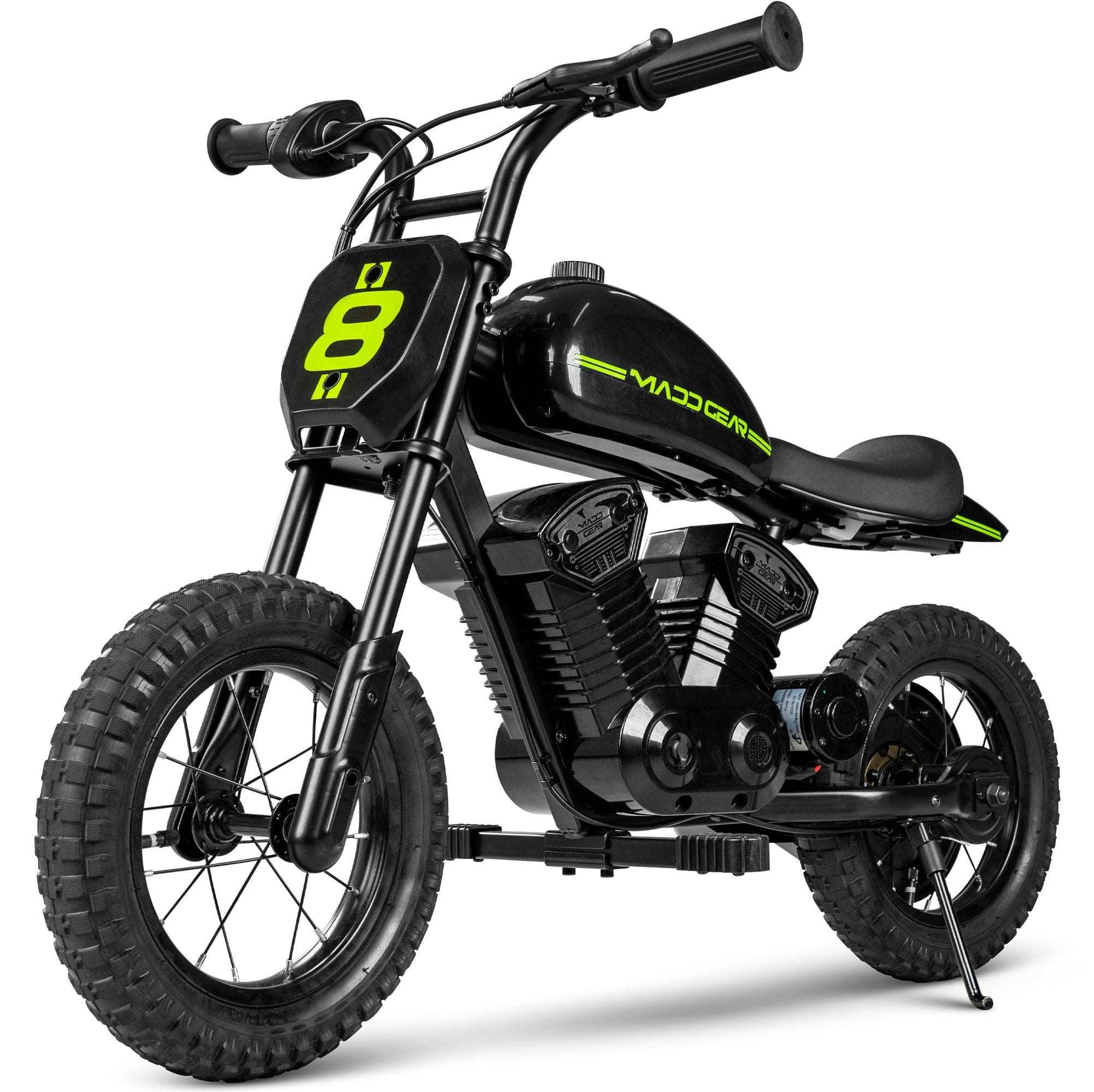 Electric Dirt Bike for Kids Ages 5-8 – 24V Dual Speed Up To 10 MPH, 12" Tires – Madd Gear My 1st Mini Electric Dirt Bike - Black