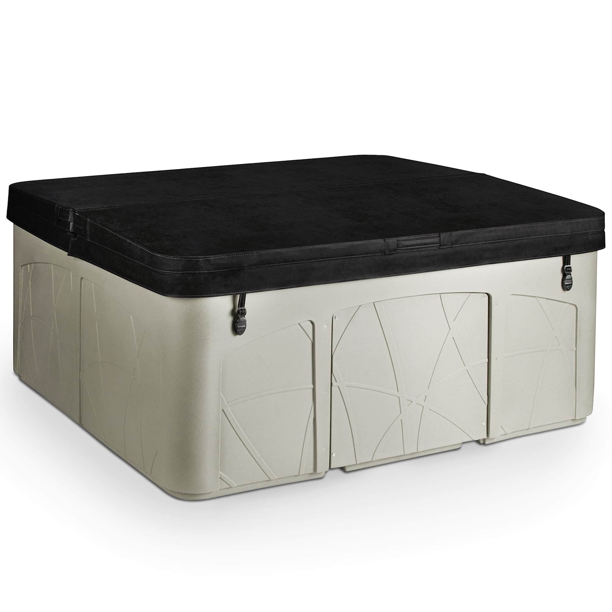 Lifesmart - Spas 5 Person Plug and Play 28 Jet LED Outdoor Hot Tub, LS350DX - Sand
