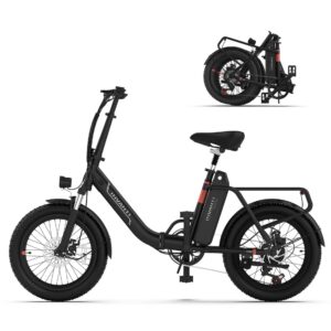 5th Wheel - TIDE 2 Foldable Utility eBike w/ 45 mi Max Operating Range & 20 mph Max Speed - Black