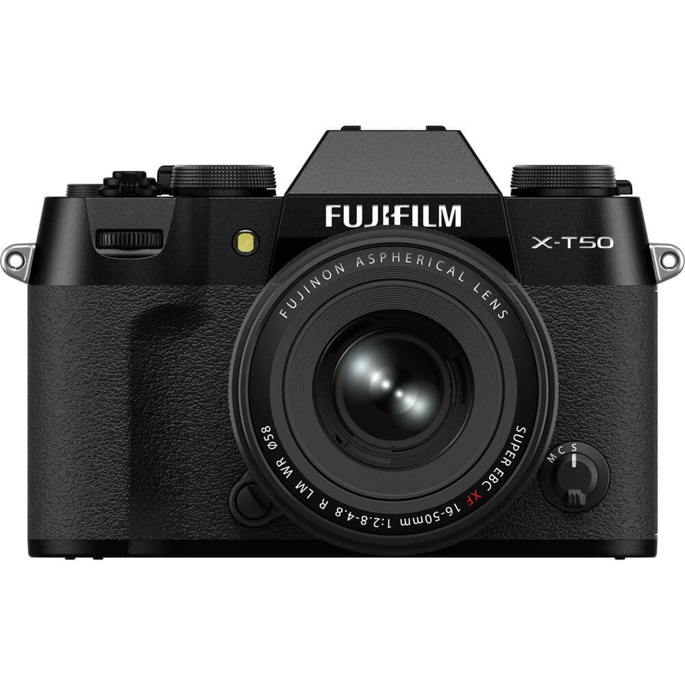 Fujifilm - X-T50 Mirrorless Camera XF16-50mm + Rode Microphone + 7" HD Monitor - Black - Image 3