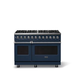 Viking - Pro 5 Series 7.3Cu. Ft. Freestanding Sealed 8 Burner  LP Dual Fuel Convection Range/Griddle - Slate Blue - Slate Blue