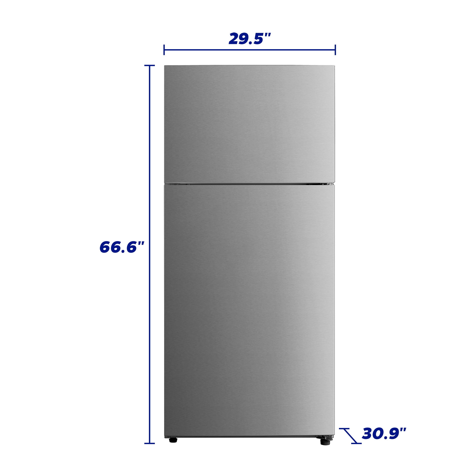 Element 18.0 cu. ft. Top Freezer Refrigerator, ENERGY STAR - Stainless Steel (ERT18CSCS) - Image 3
