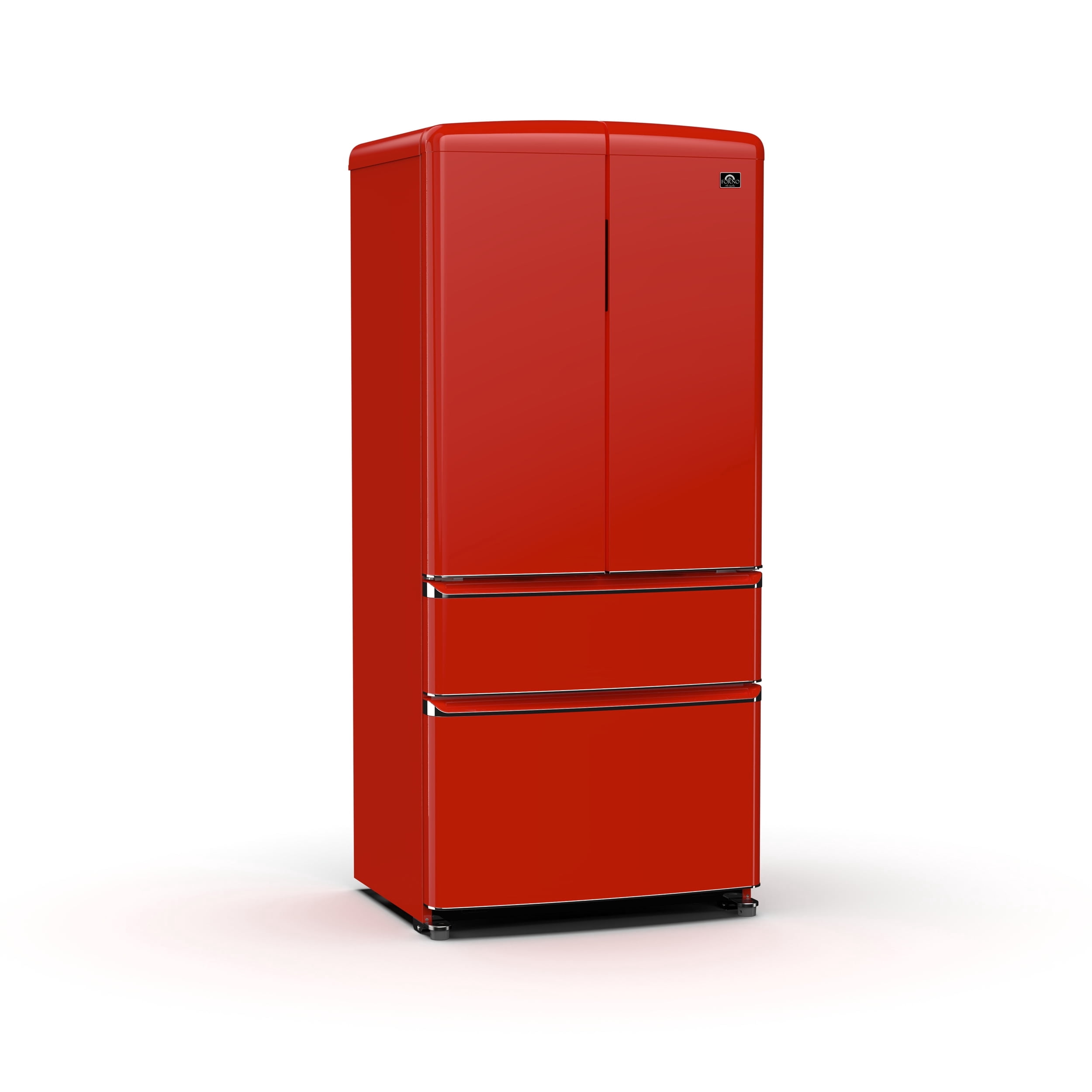 Forno Luigi 33-Inch French Door Refrigerator, 18 cu.ft, Red Finish, Handle-Free Design, ENERGY STAR Certified - Image 13