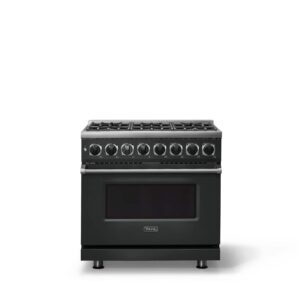 Viking - 36"W. 7Series  5.6 Cu. Ft. Dual Fuel LP Self-Clean 6 Burner Range-Antique Bronze - Antique Bronze