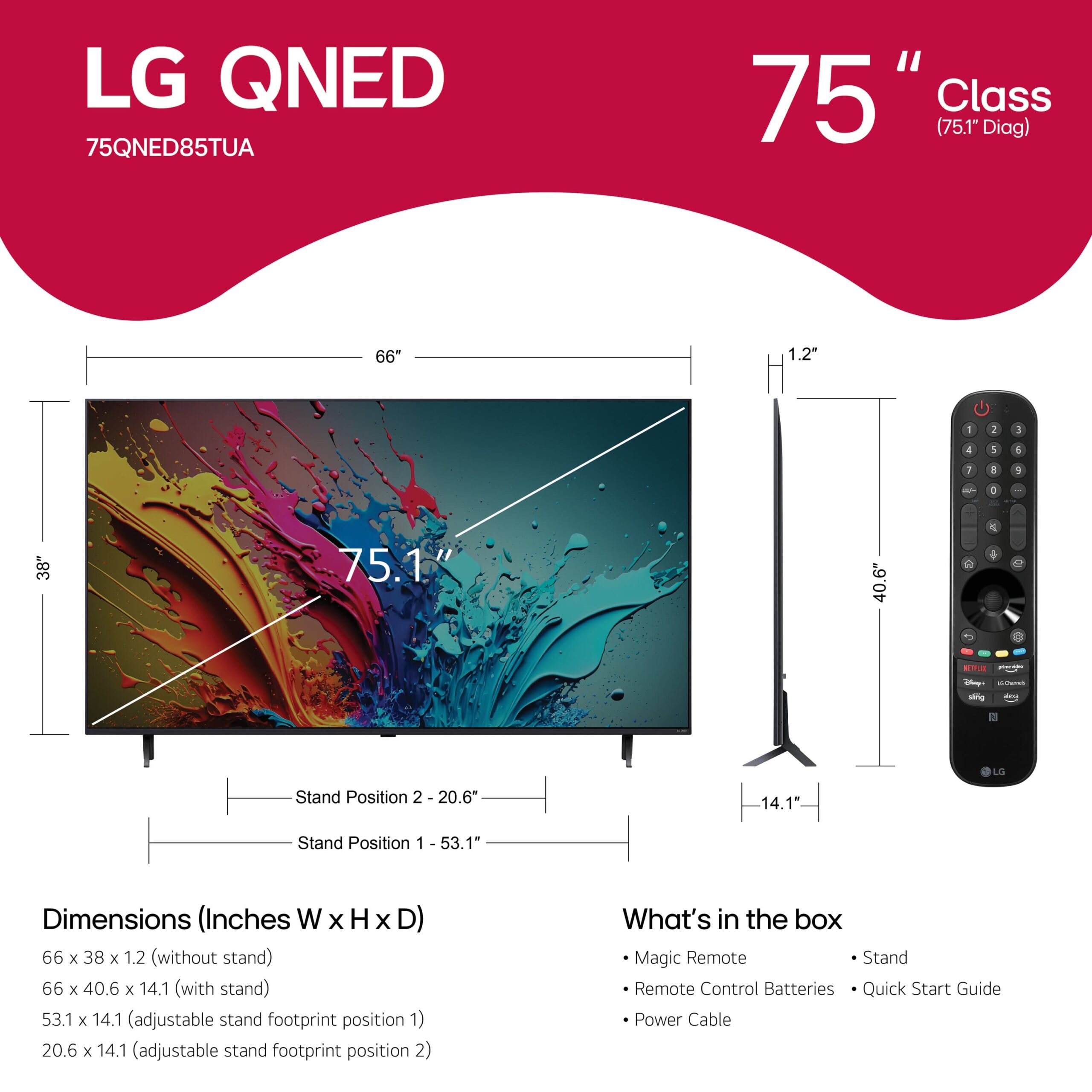 LG - 75" Class 85 Series QNED 4K UHD Smart webOS TV (2024) - Image 4