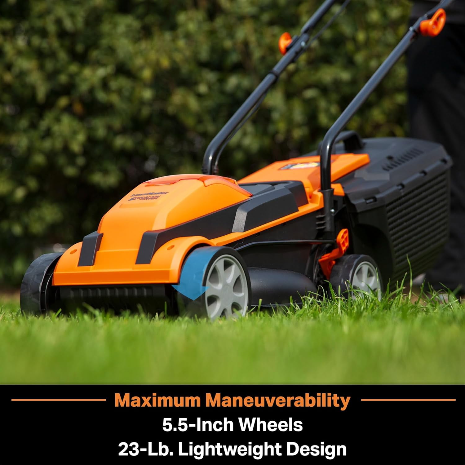 LawnMaster 13in 24 V Cordless Lawn Mower with Push Button Start - Image 4