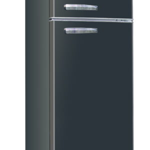 ARCTIC CHEF - 10 Cu Ft Top-Freezer Apartment-size Retro Refrigerator - Black