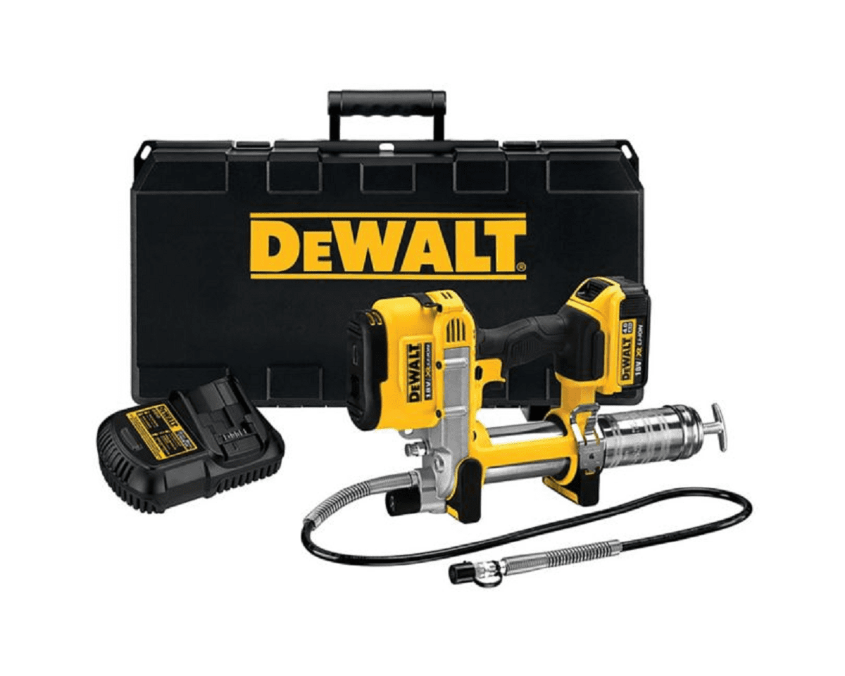 DeWALT DCGG571M1 20V Lithium Ion Grease Gun Kit Battery 4Ah Charger Kitbox